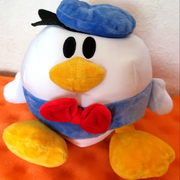 Disney Other - Vintage DISNEY DONALD DUCK Round Bean Bag Soft Plush Doll